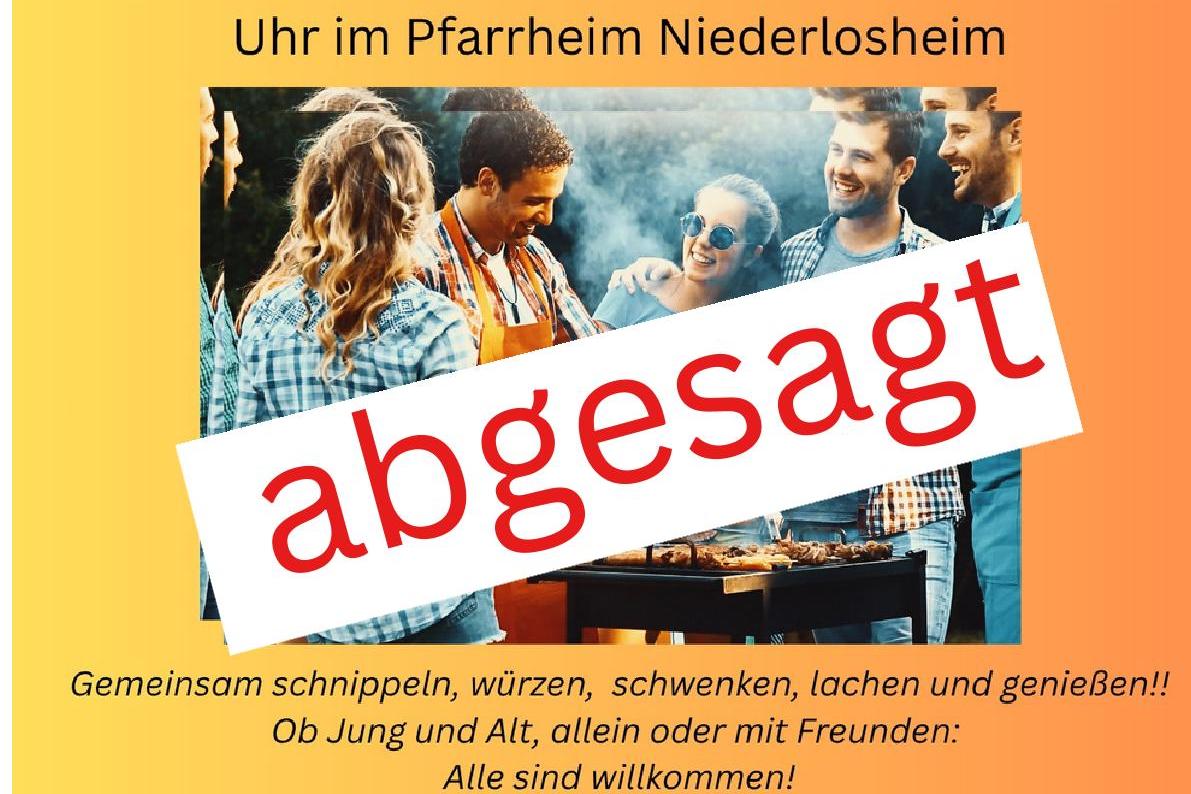 Veranstaltung Gemeinsam Grillen am 4.07.26 wird abgesagt