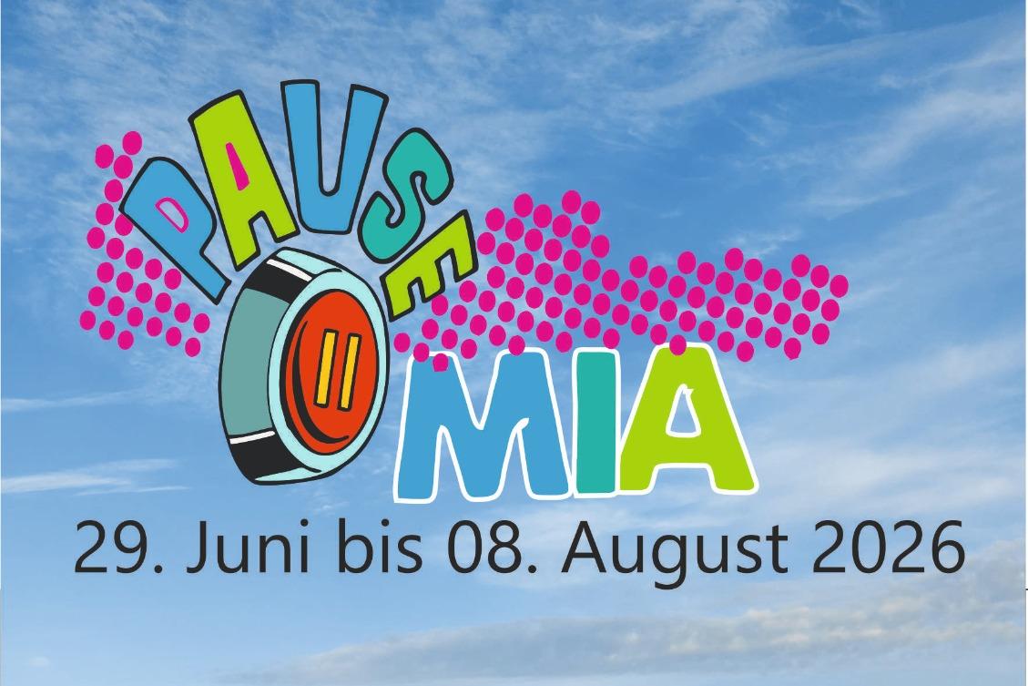Plakat zur Sommerpause 26 in der Jugendkirche Mia