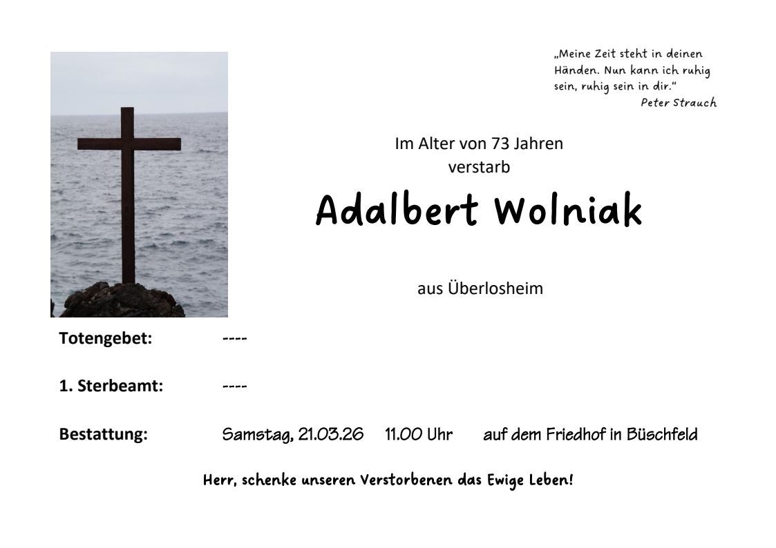 Bü Adalbert Wolniak