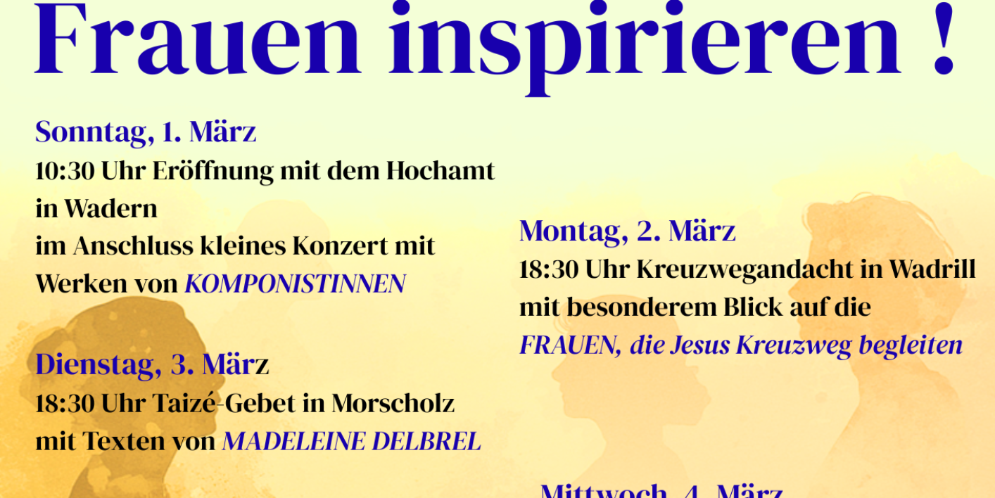 Gebetswoche 26 Frauen inspirieren