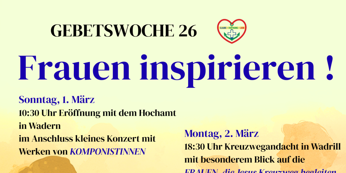 Gebetswoche 26 Frauen inspirieren
