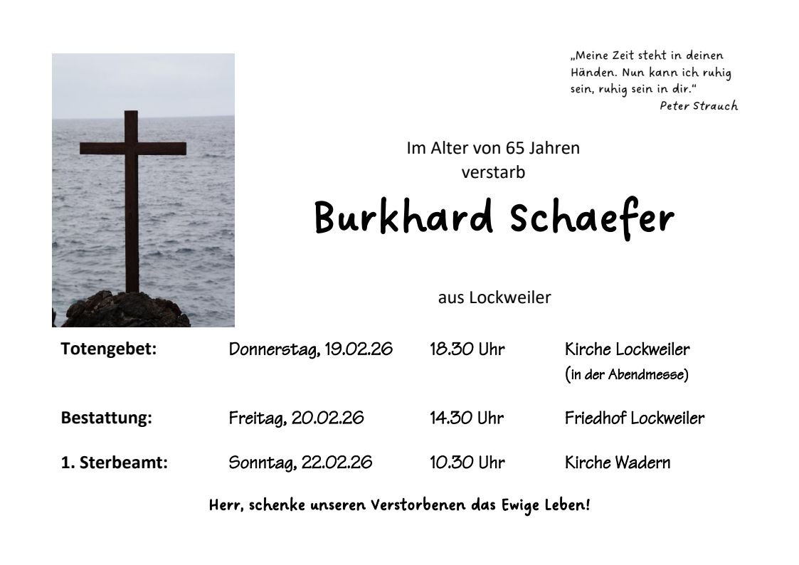 Lo Burkhard Schaefer