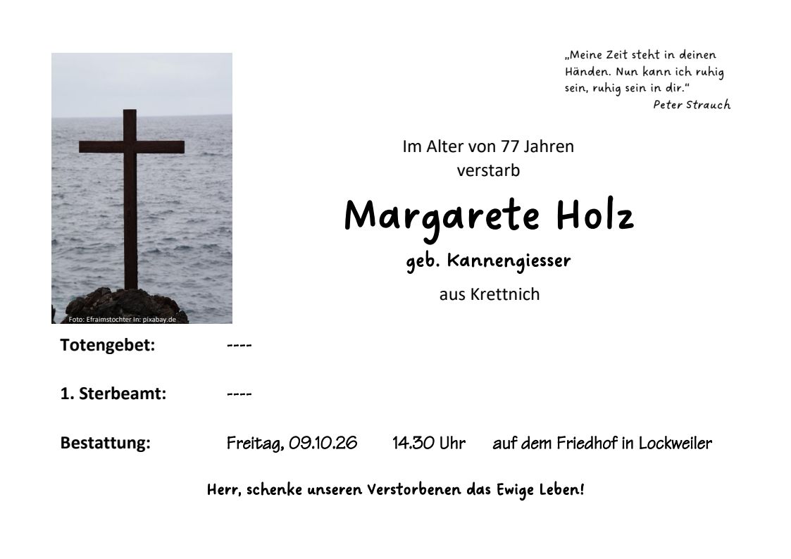 Lo Margarete Holz