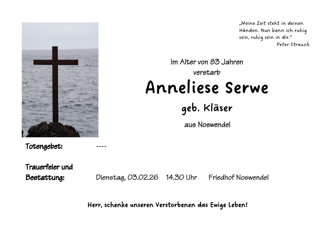 No Anneliese Serwe