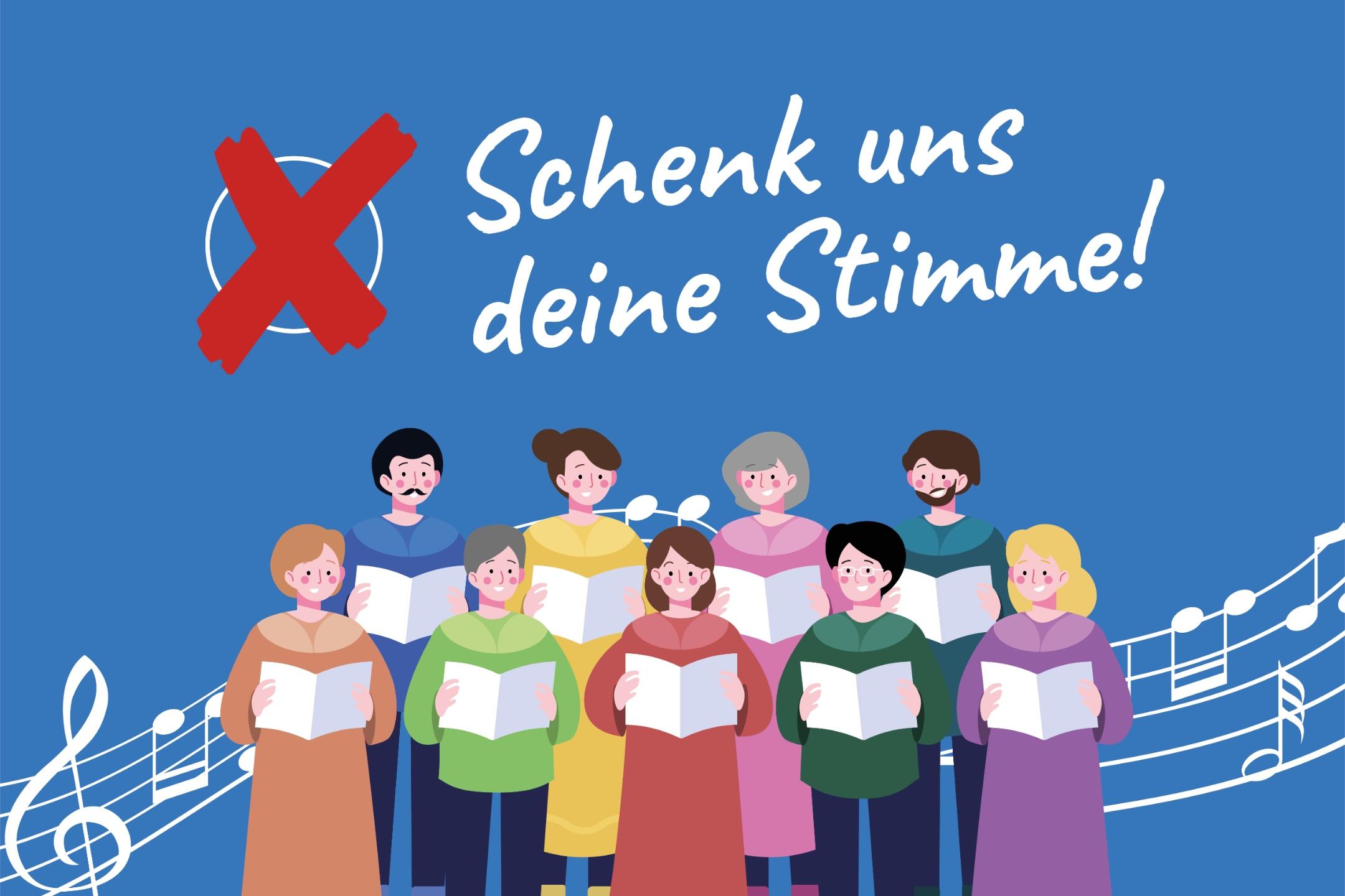 Plakat zur Einladung Worlshop Chor am 10. Oktober
