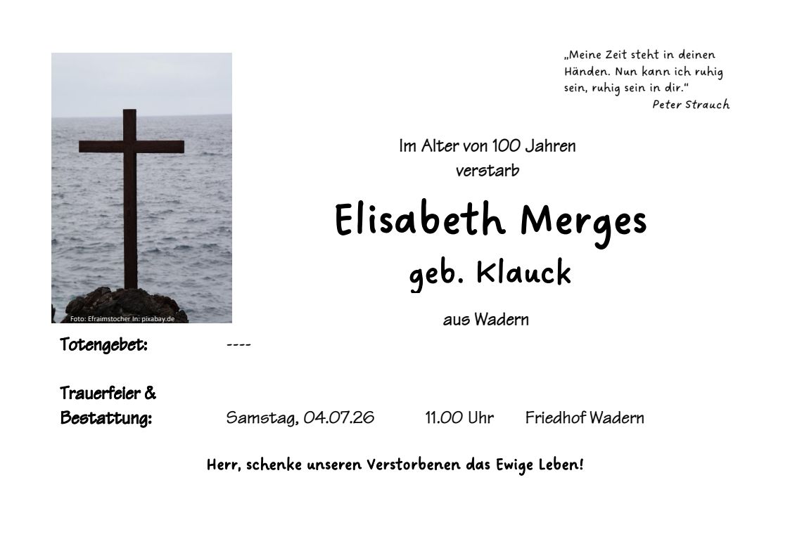WA Elisabeth Merges