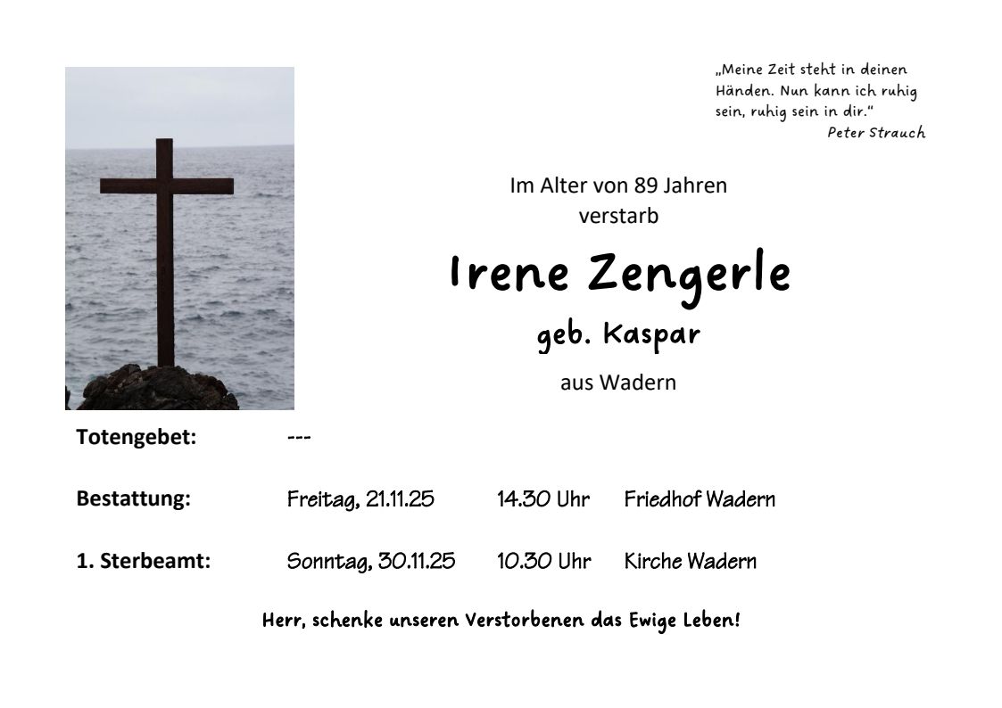 Wa Irene Zengerle