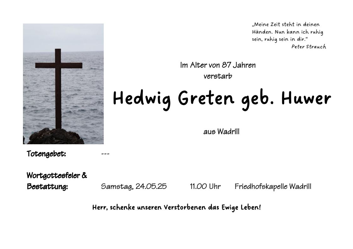 Wdr Hedwig Greten