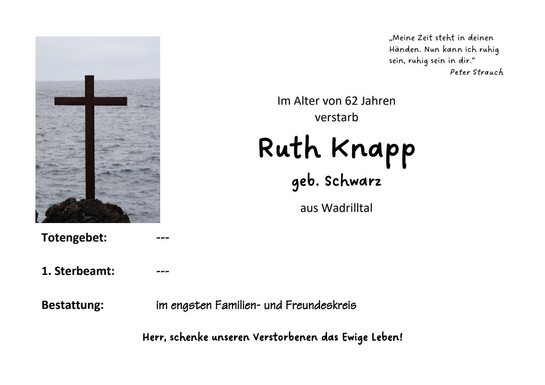 Wdr Ruth Knapp