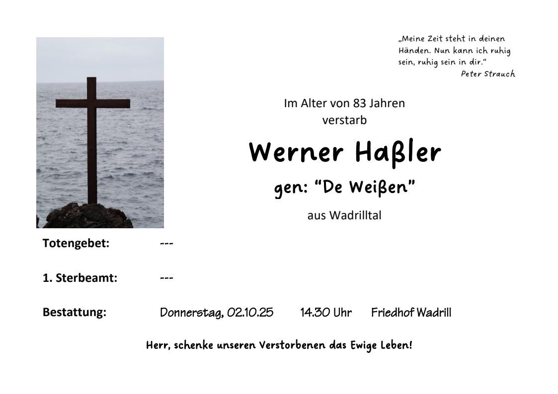 Wdr Werner Haßler