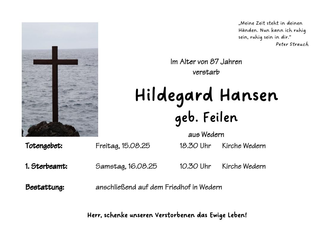 We Hildegard Hansen
